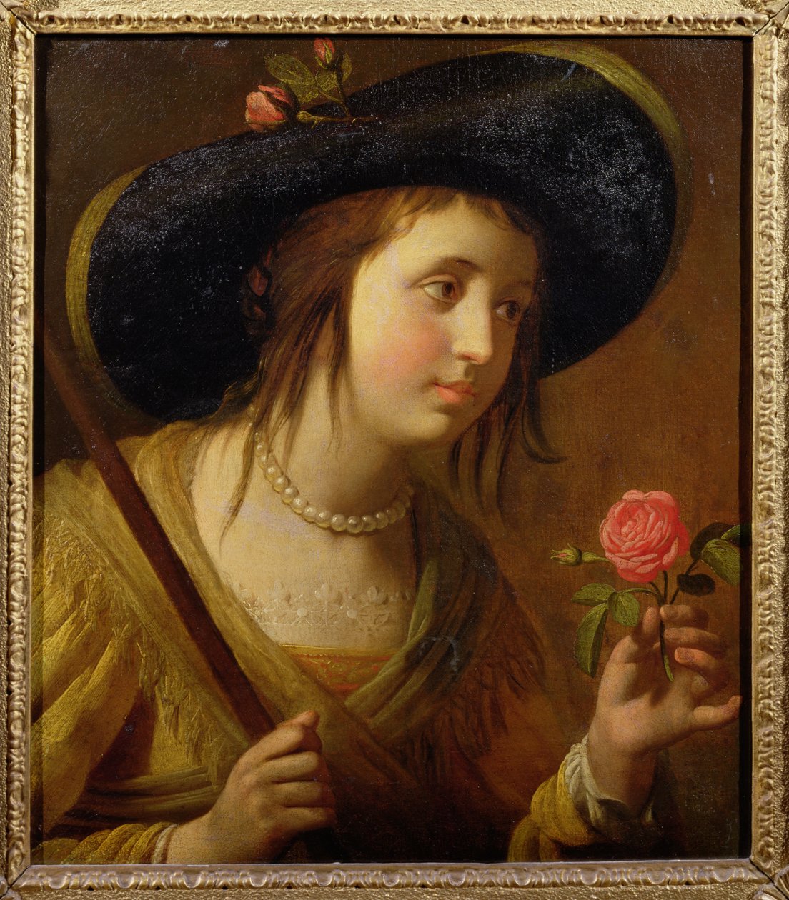 Princess Sophia of Bohemia, Mother of George I as a Shepherdess by Gerrit van Honthorst