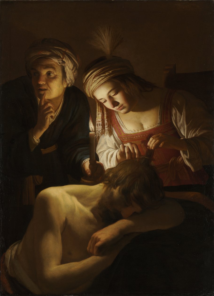Samson and Delilah by Gerrit van Honthorst