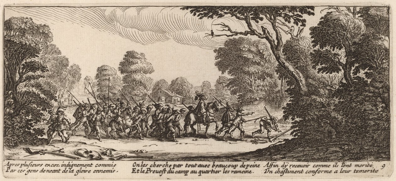 Discovery of the Criminal Soldiers by Gerrit van Schagen after Jacques Callot