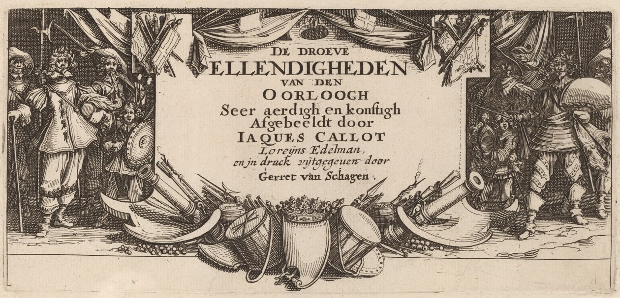 Title Page by Gerrit van Schagen after Jacques Callot