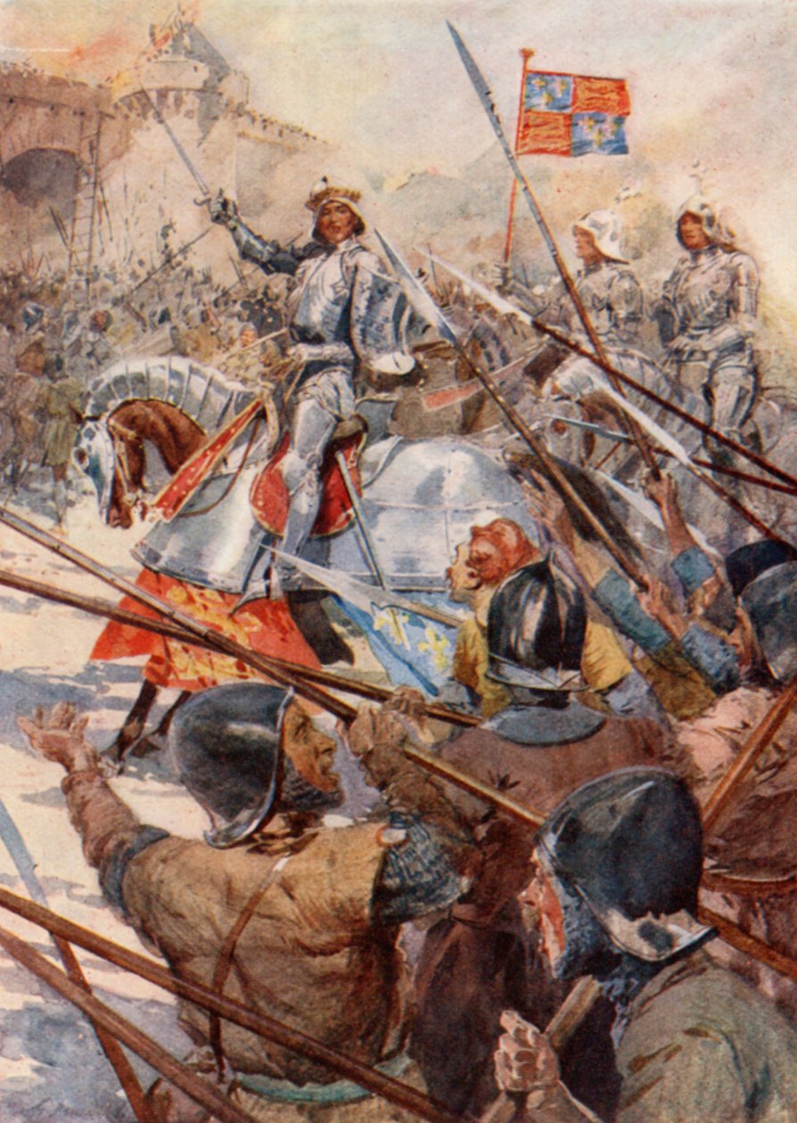 Henry V before Harfleur by Gertrude E. Demain (after) Hammond