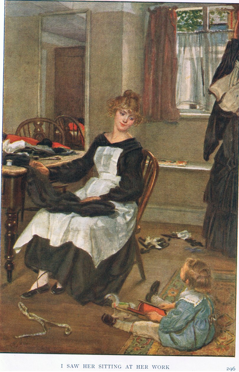 I saw her sitting at her work by Gertrude E. Demain Hammond