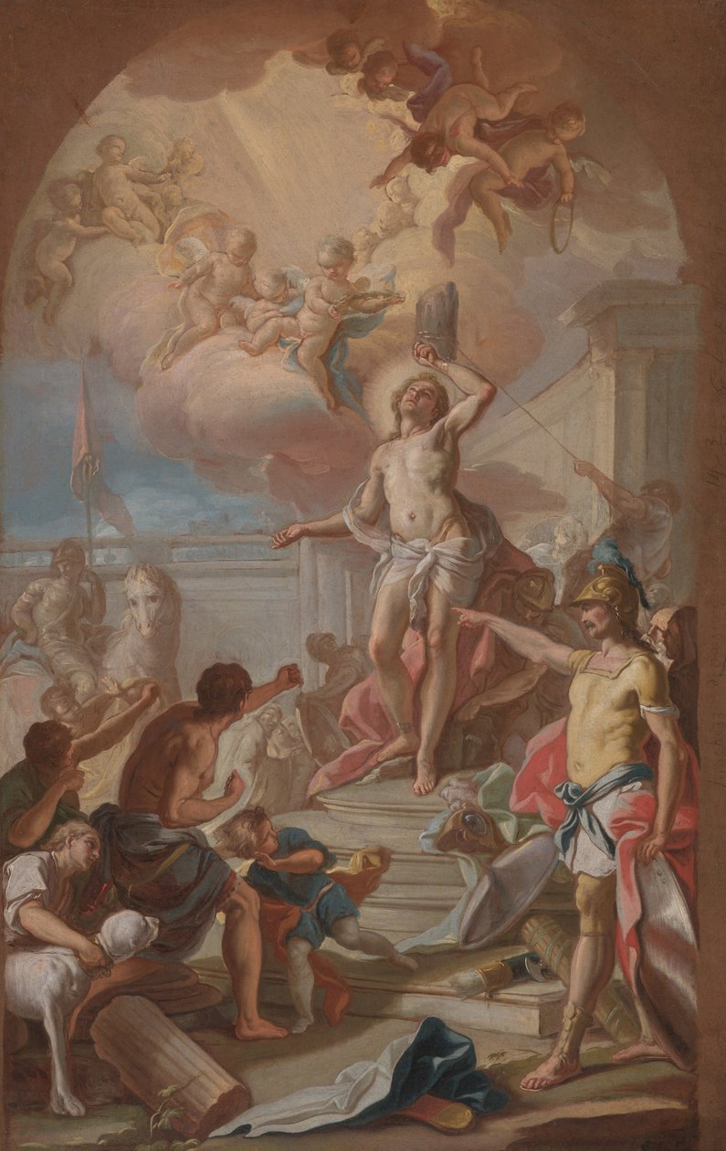 The Martyrdom of St. Sebastian by Giacinto (attr. to) Diana