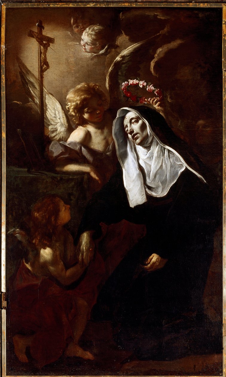 Saint Rita de Cascia in Ecstasy by Giacinto Brandi