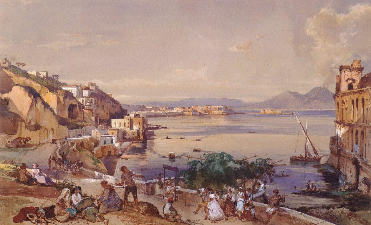 Posilippo Road, Naples by Giacinto Gigante