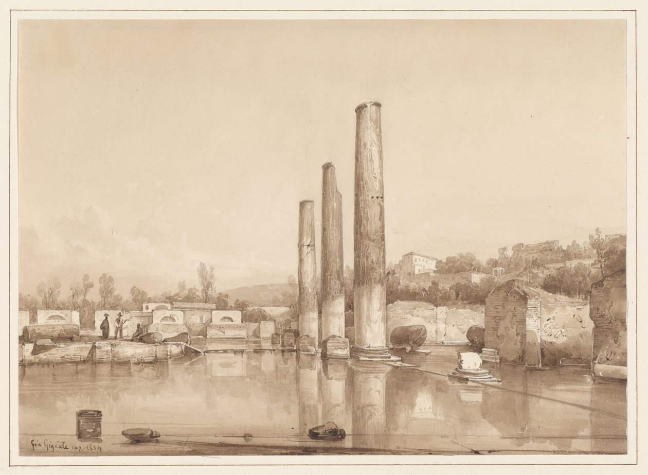 View of the Ruins in Pompeii by Giacinto Gigante
