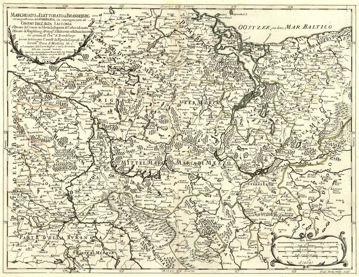 Margraviate and Electorate of Brandenburg by Giacomo Cantelli