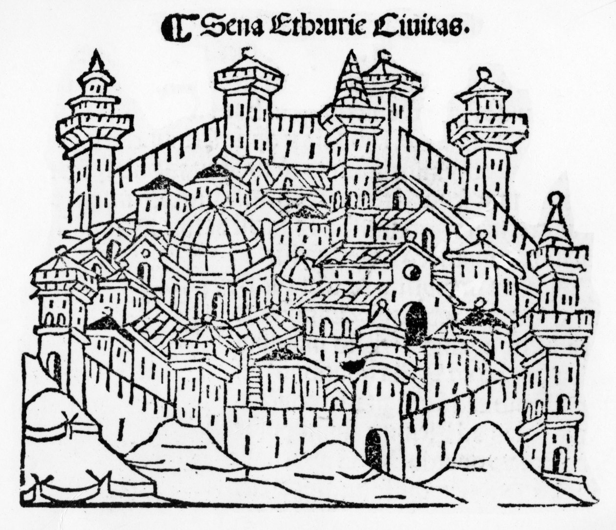 View of Siena by Giacomo Filippo Foresti