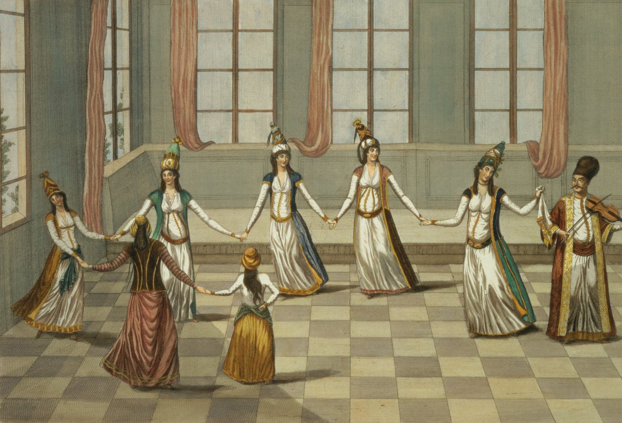 Dance that is Fashionable with the Greek Women of Constantinople, engraved by Ignazio Colombo, c.1816 by Giacomo Leonardis