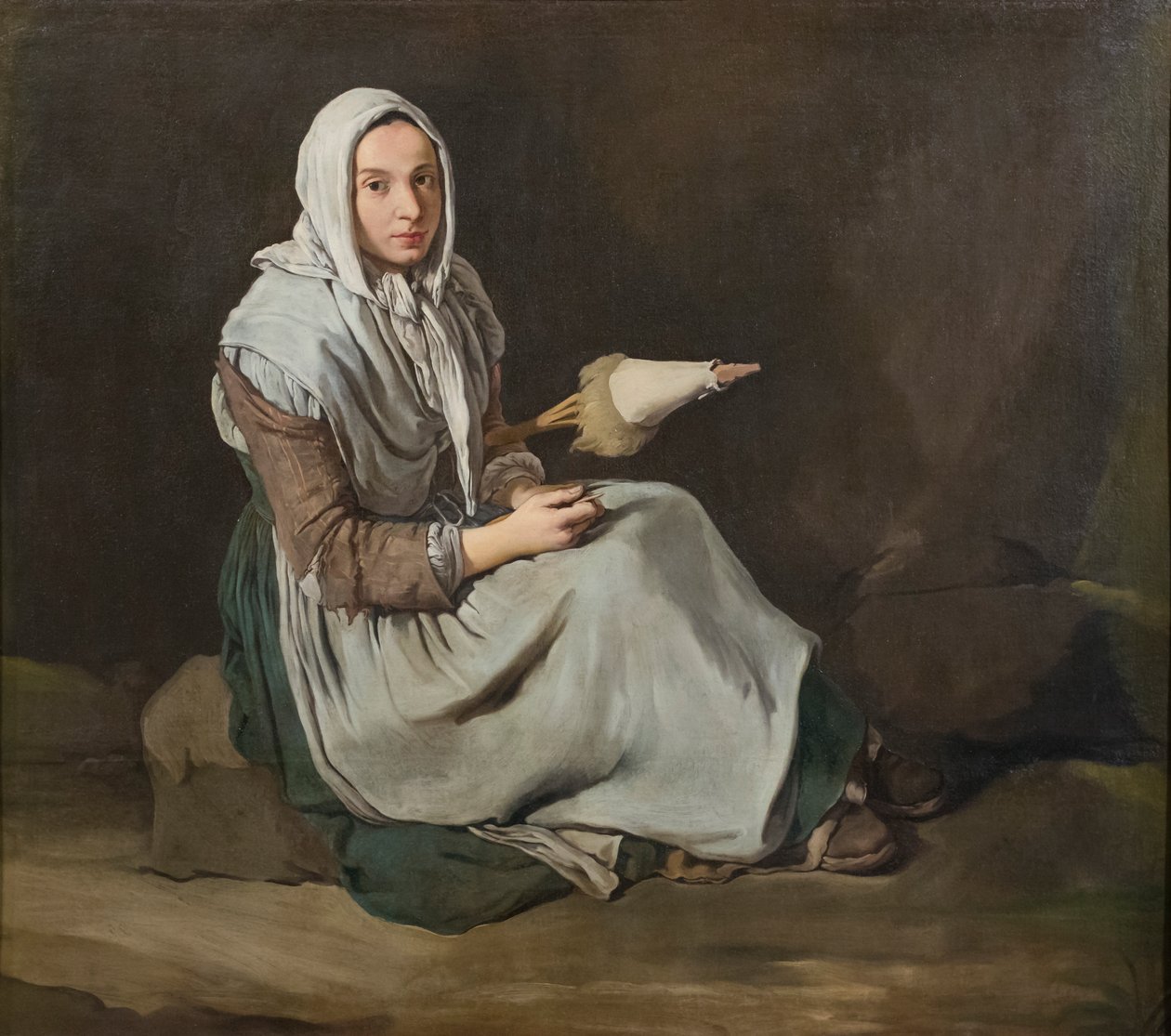 The Spinner by Giacomo (1698-1767) Ceruti