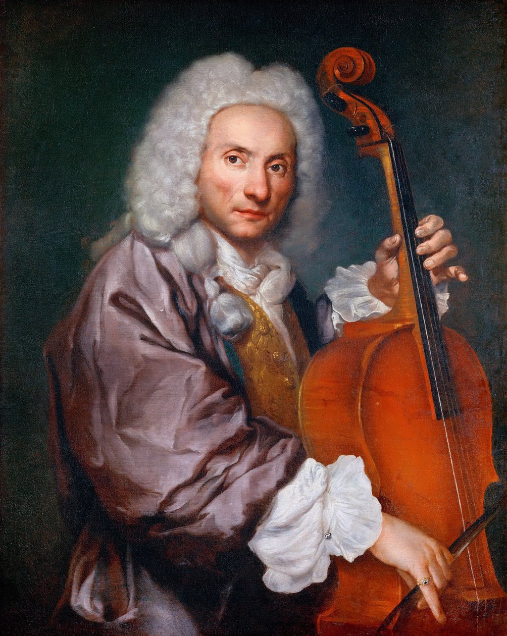 Portrait of a Cellist by Giacomo Ceruti