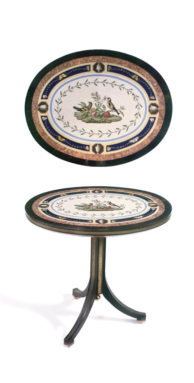Micromosaic Tabletop, Rome, Late 18th Century by Giacomo (attr. to) Raffaelli