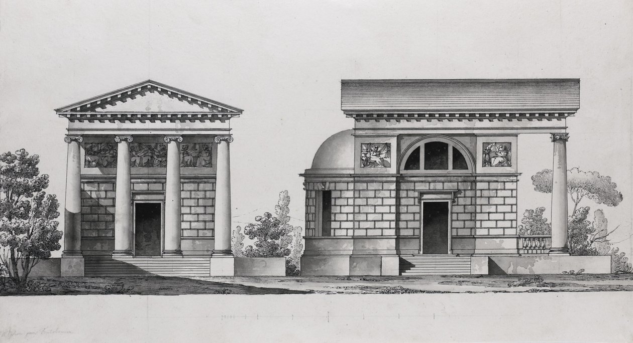 Church Design for the Tutomlin Family by Giacomo Antonio Domenico Quarenghi