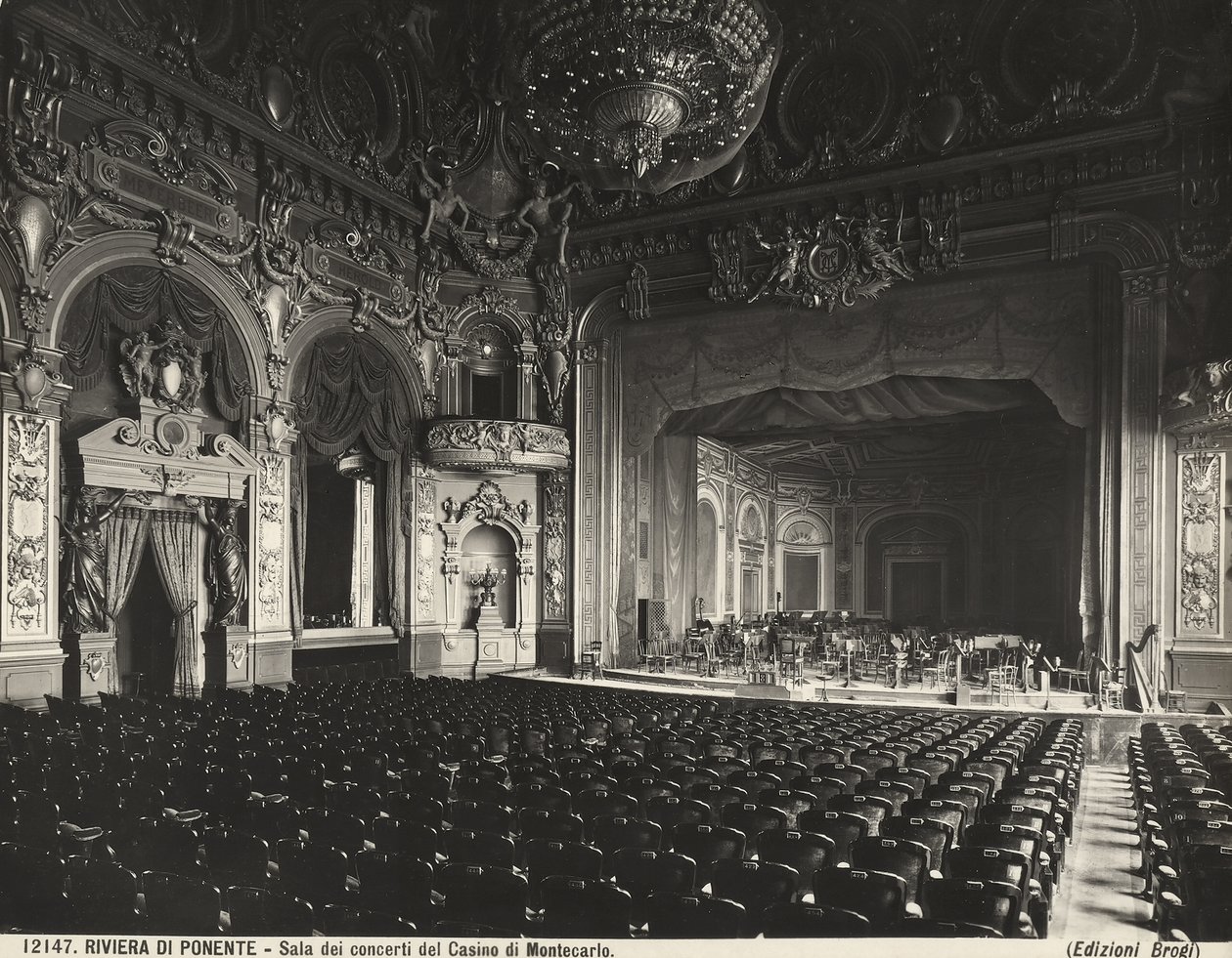 Concert Hall, Montecarlo Casino, Monaco by Giacomo Brogi