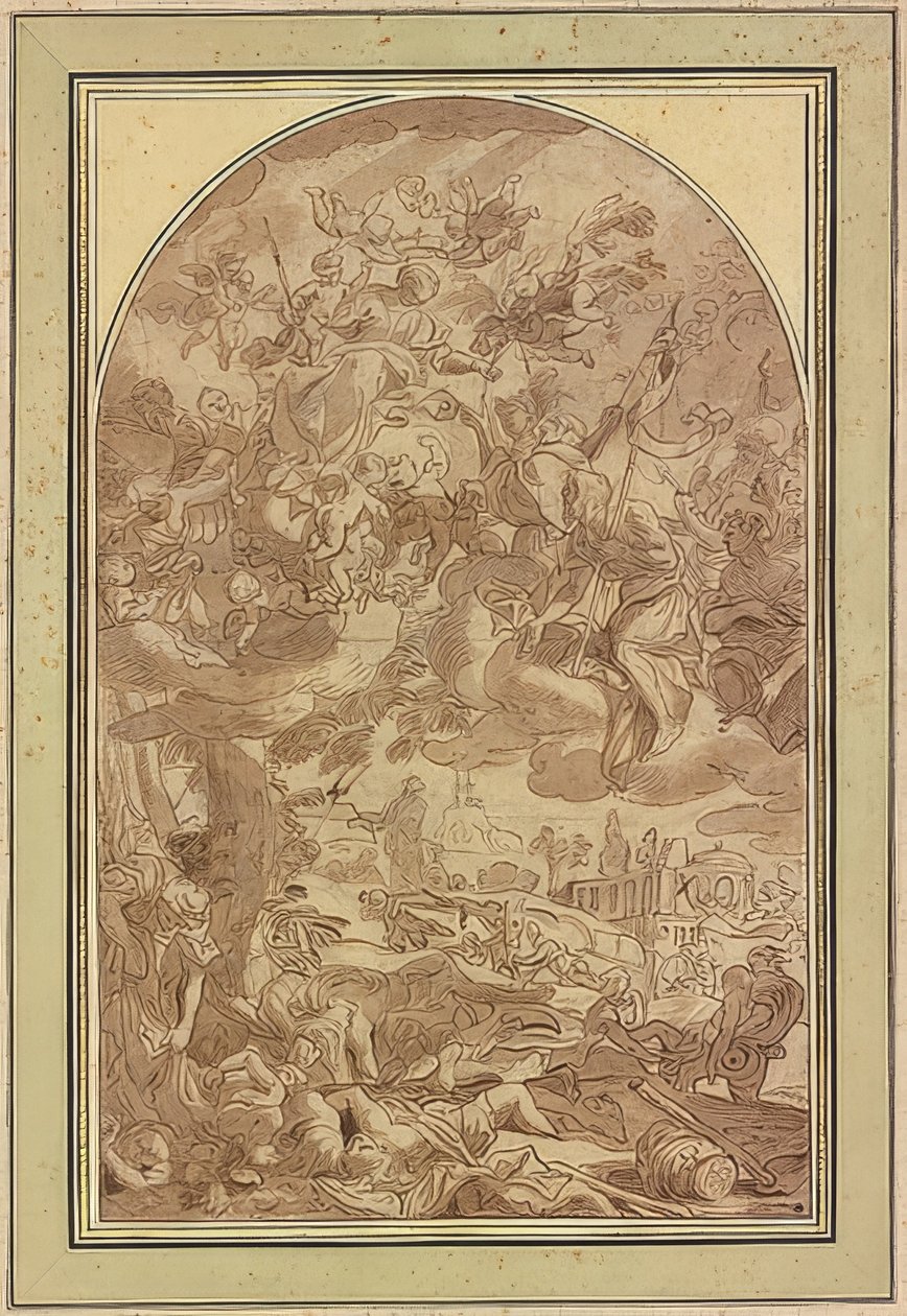 The Great Plague of Naples in 1656 by Giacomo Farelli