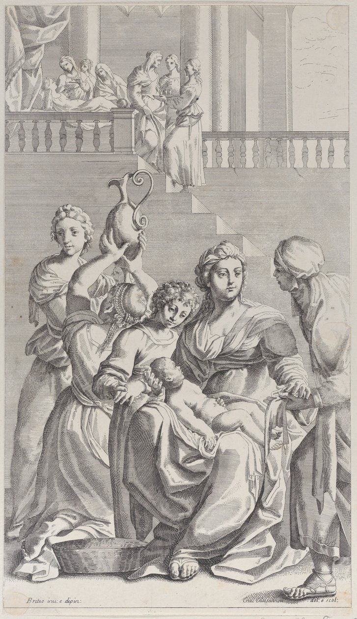 Birth of Saint Benedict by Giacomo Maria Giovannini