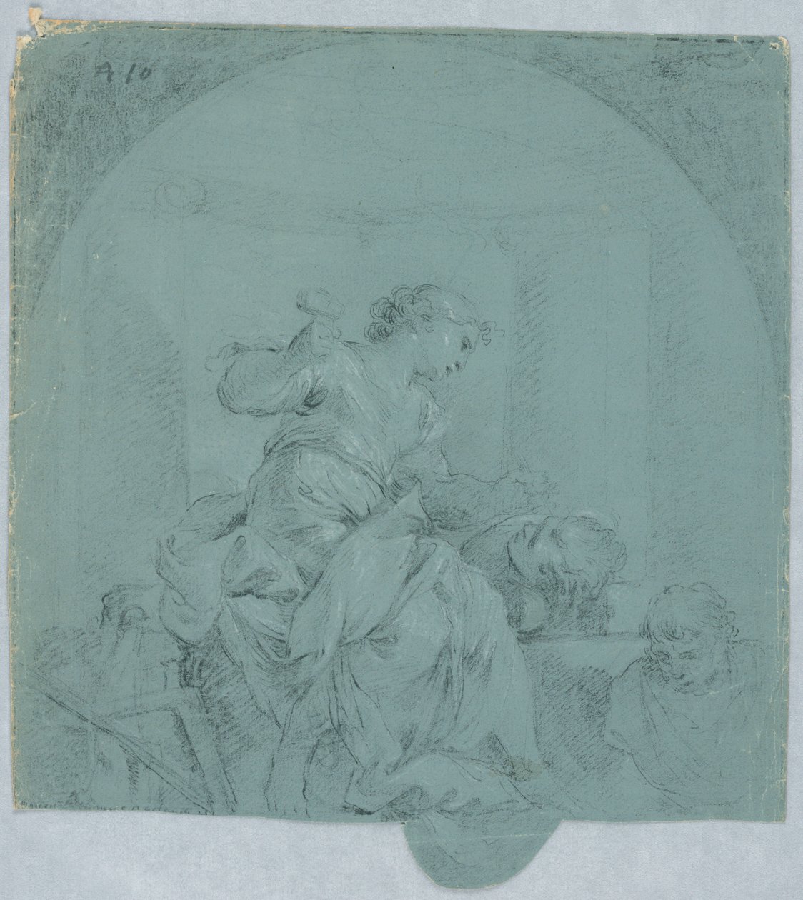Design for Allegory of Sculpture by Giacomo Zampa
