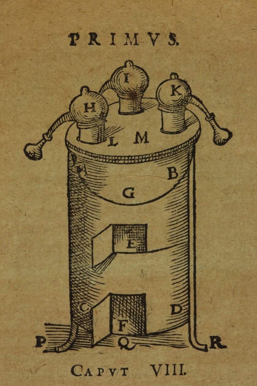 A Still, Shown on Page 17 of De distillatione lib. IX by Giambattista della Porta