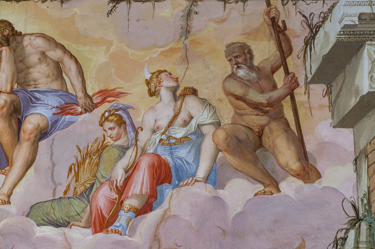 Ceres and Diana, (detail) by Giambattista Zelotti