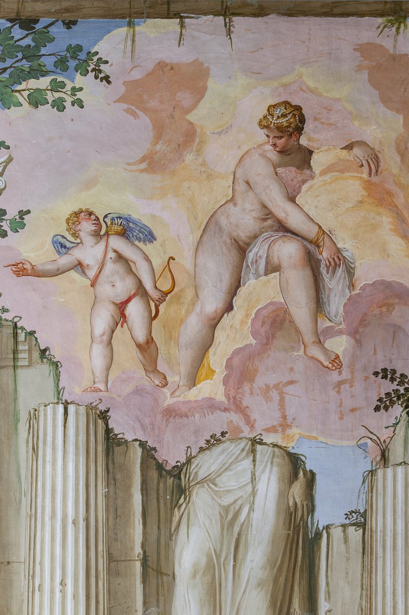 Venus and Cupid, (detail) by Giambattista Zelotti
