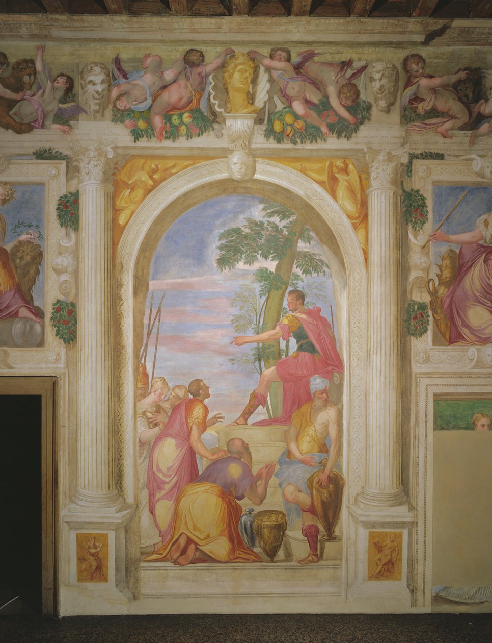 The Clemency of Scipio by Giambattista 1526-78 Zelotti