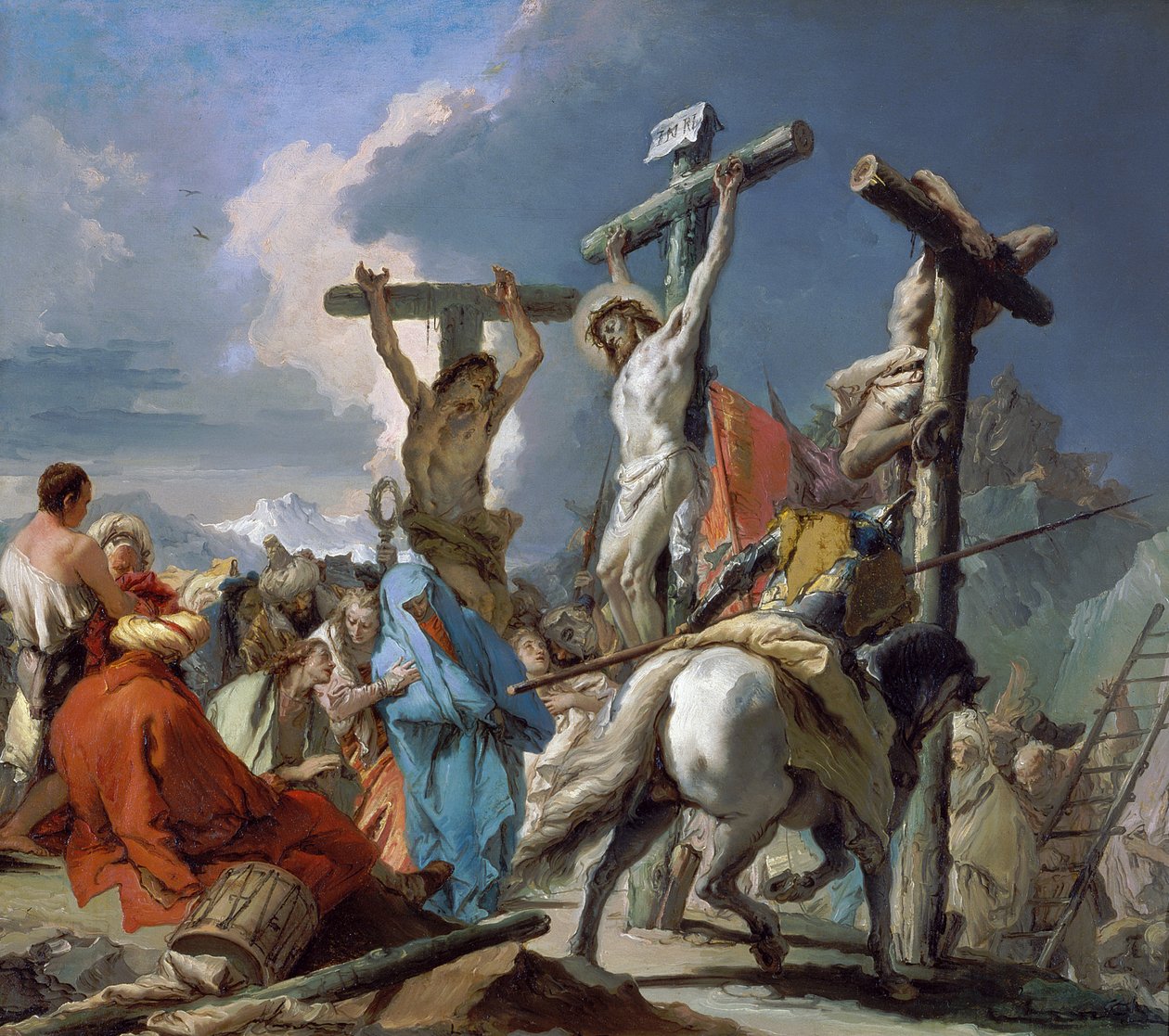 The Crucifixion by Giambattista & Tiepolo Giandomenico (1727 1804) Tiepolo