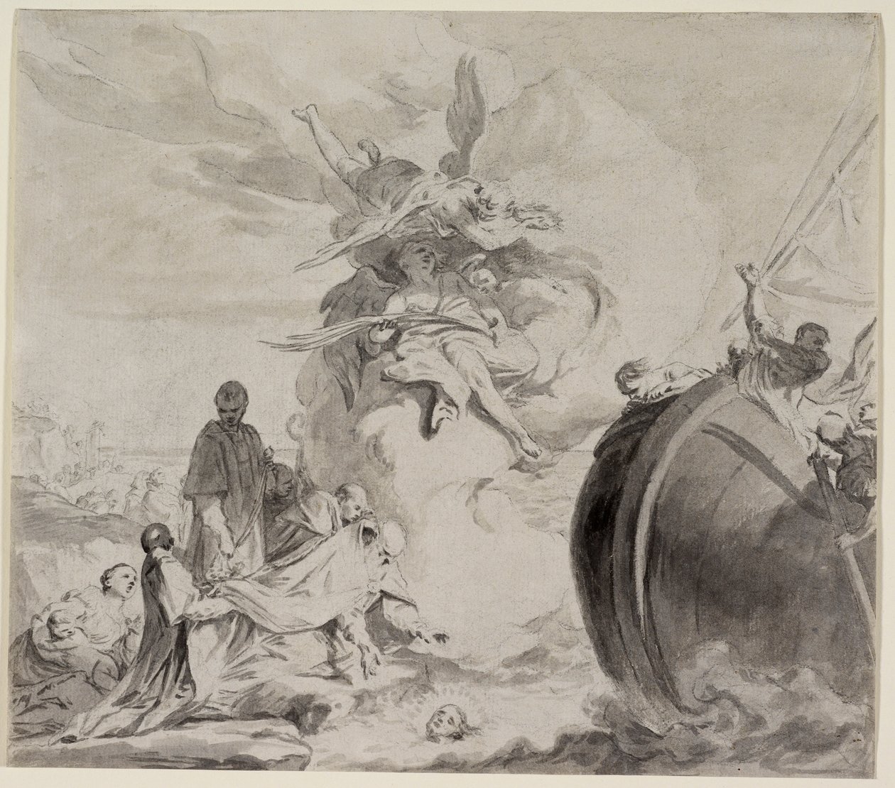 The Head of Saint Torpe saved by Angels and restored to Archbishop Frederigo by Giambettino Cignaroli