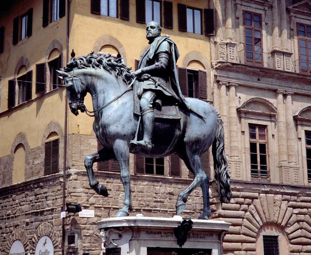 Equestrian Statue of Cosimo I, Grand Duke of Tuscany, 1587-93 by Giambologna