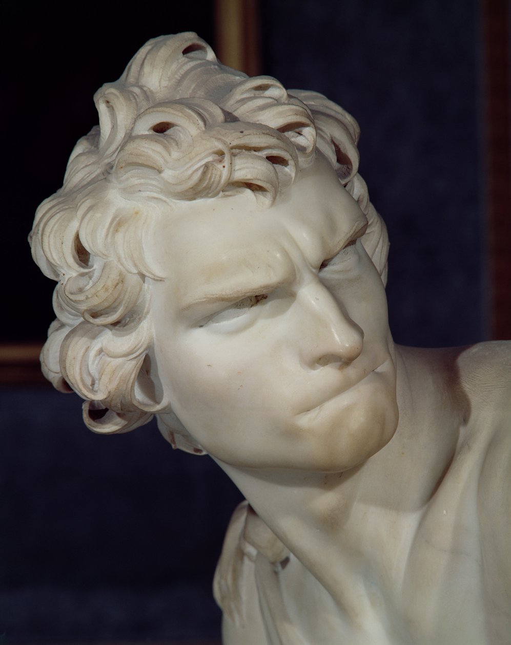 David (detail) by Gian Lorenzo Bernini