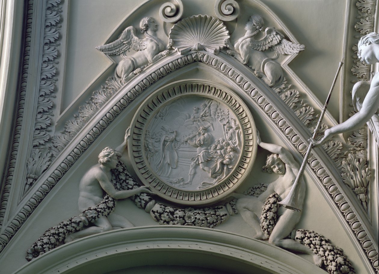 Medallion Depicting Emperor Constantine and the Foundation of St. Peter