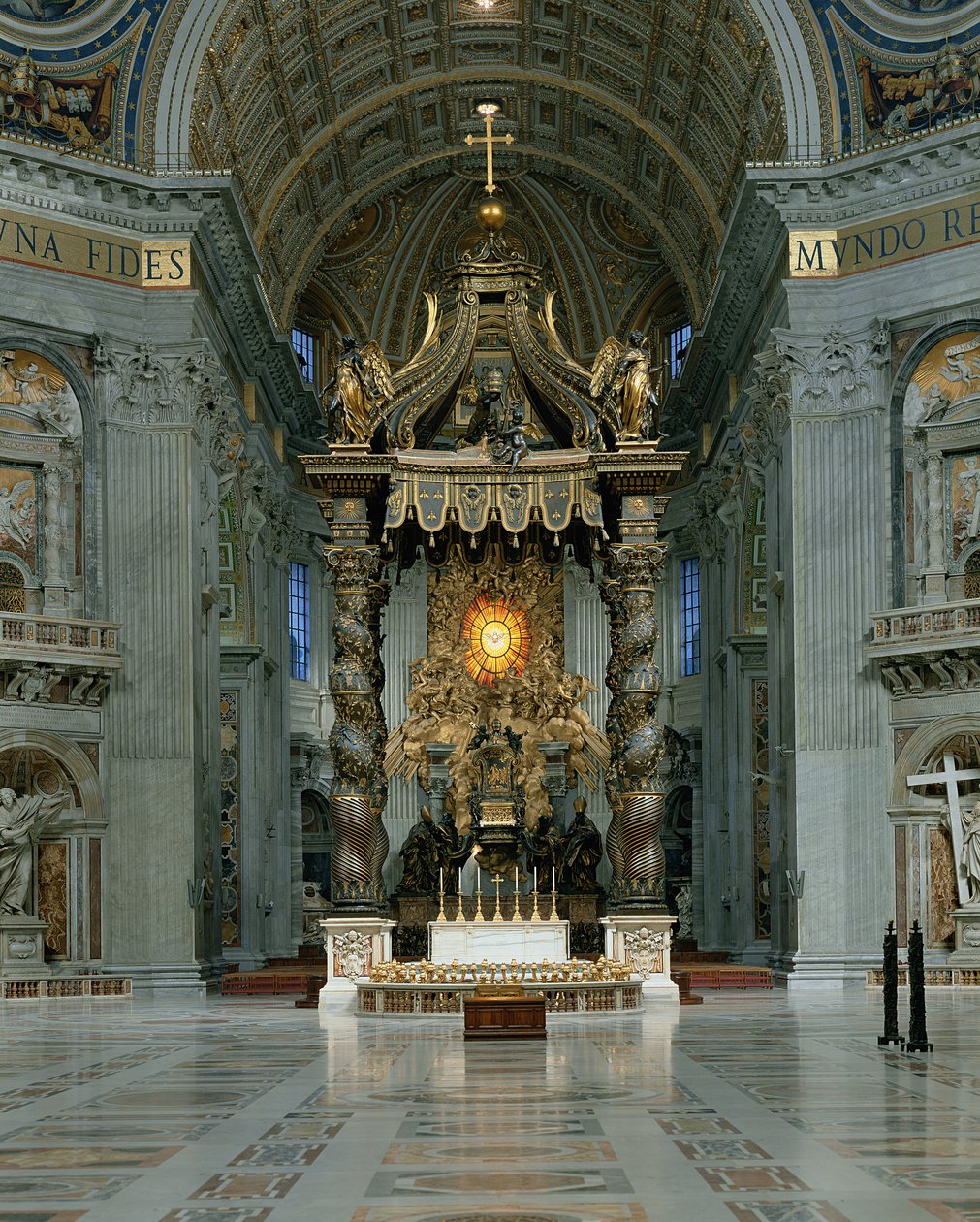 The Baldacchino, the High Altar and the Chair of St. Peter by Gian Lorenzo Bernini