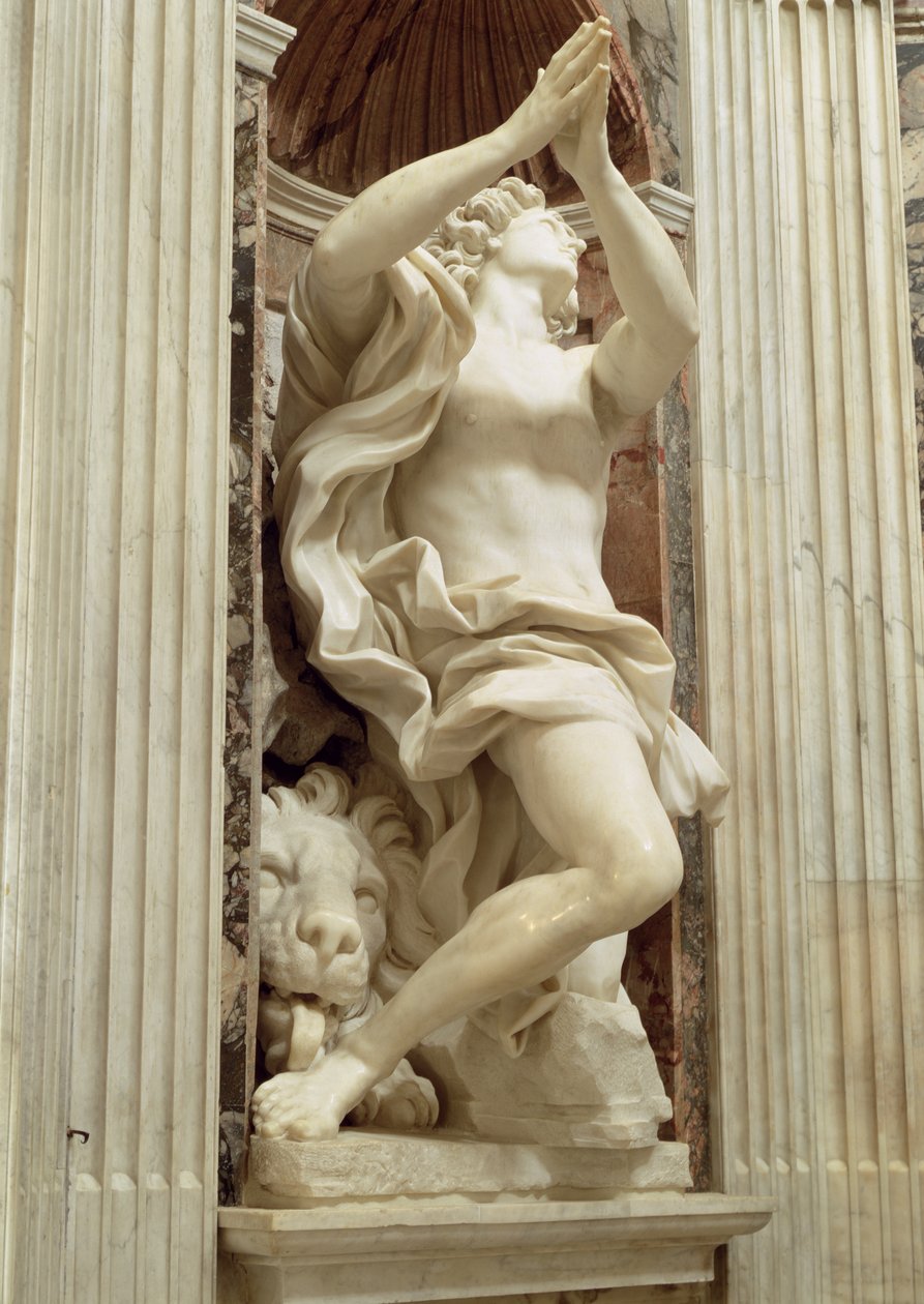 The Prophet Daniel, in the Chigi Chapel by Gian Lorenzo Bernini