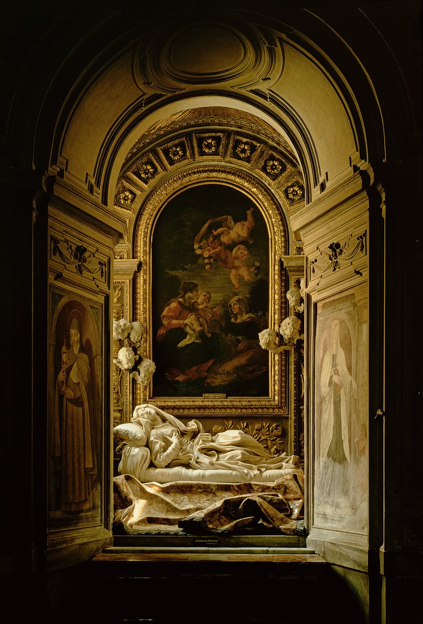 View of the Altieri Chapel with the Death of the Blessed Ludovica Albertoni by Gian Lorenzo Bernini