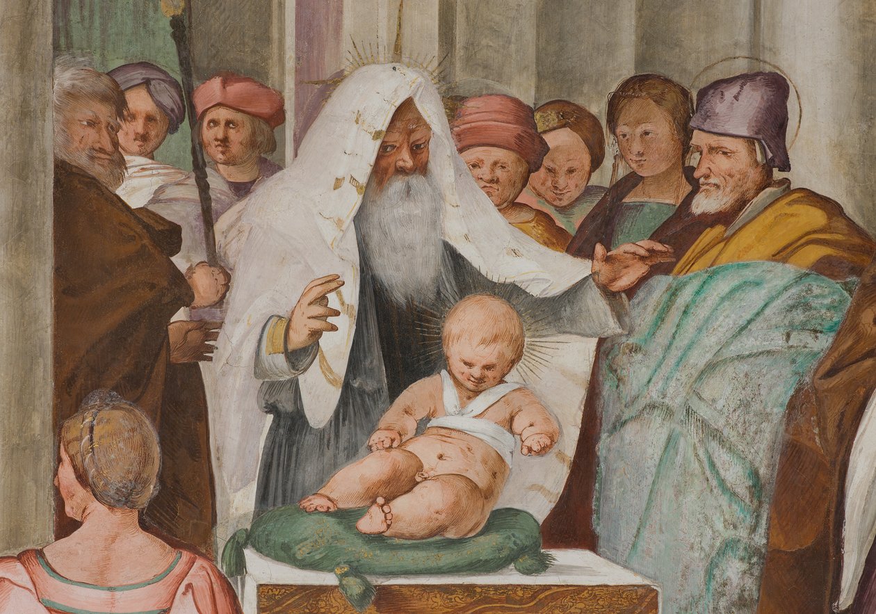 Central Nave, Fifth North Span, Presentation to the Temple, Gian Francesco Bembo by Gian Francesco Bembo