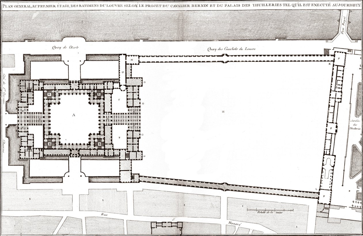 General plan following Bernin