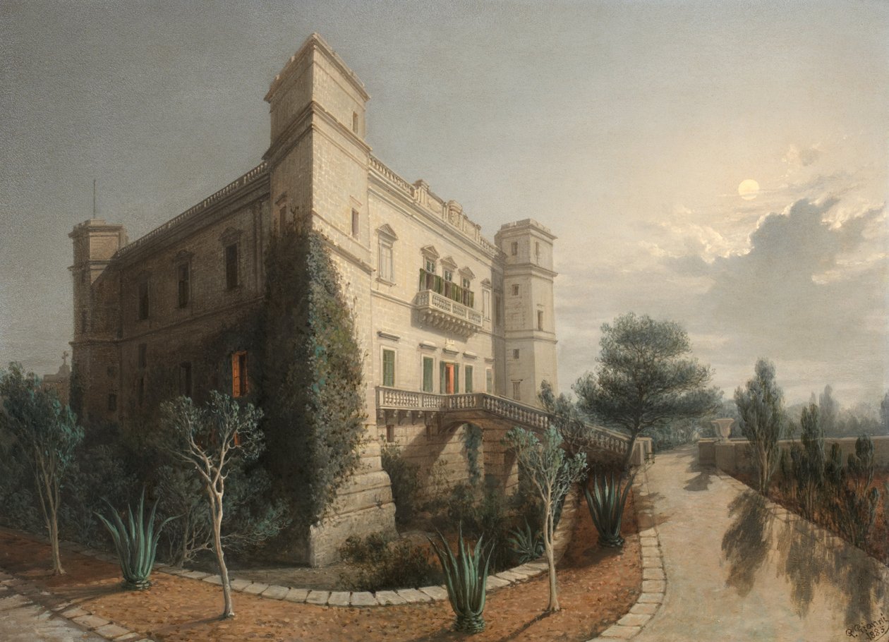Verdala Palace, 1888 by Giancinto Gianni