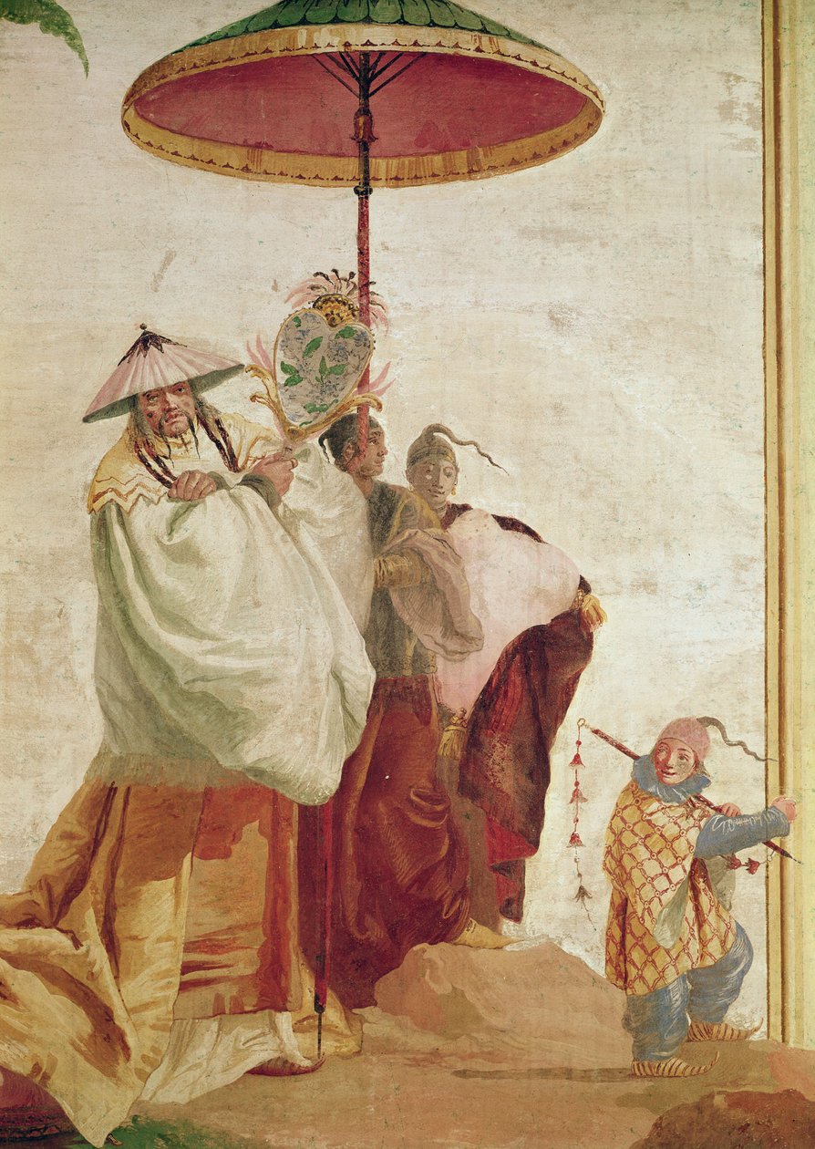 The Walk of the Mandarin by Giovanni Domenico Tiepolo