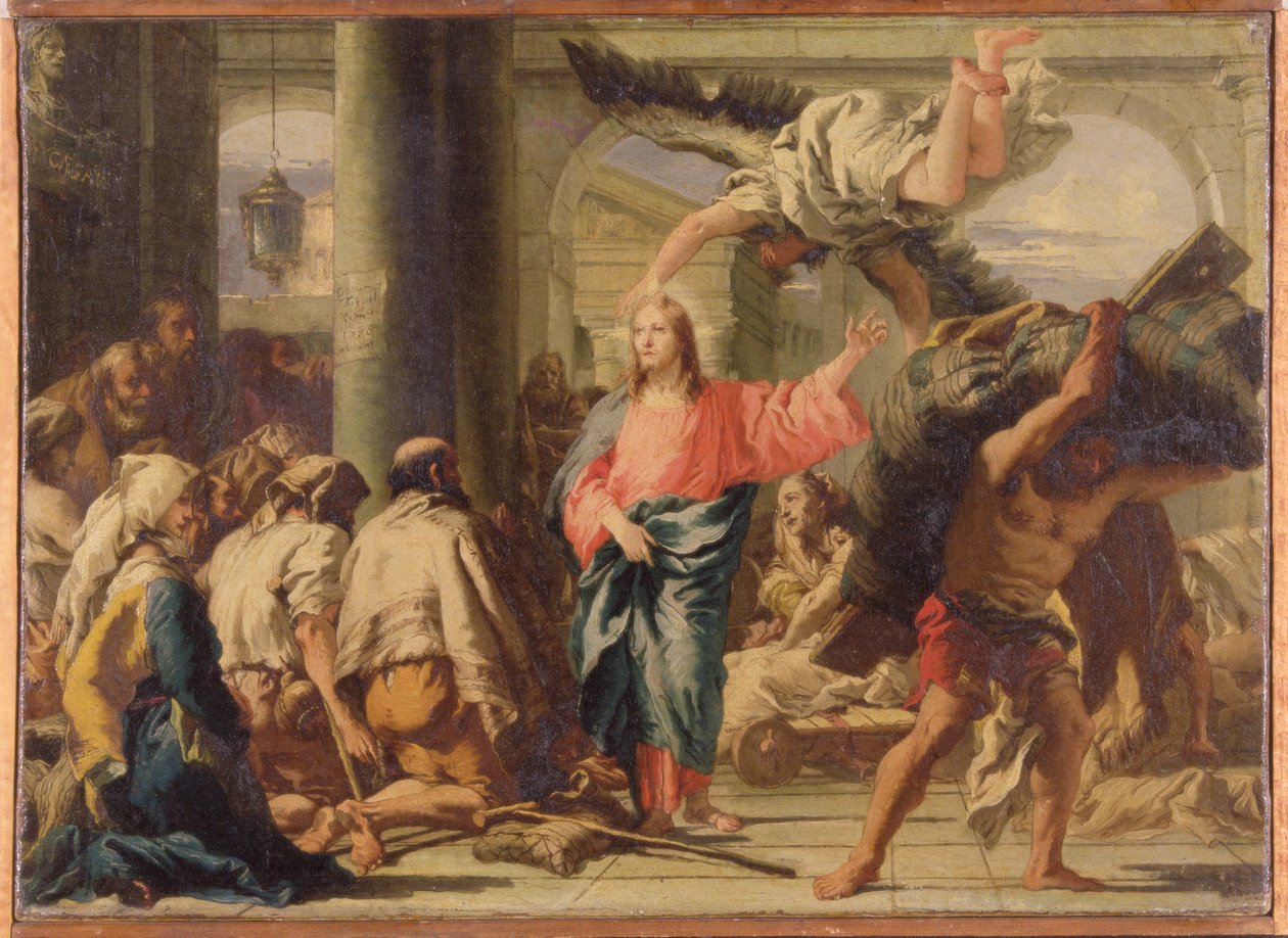 Christ at the Pool of Bethesda by Giandomenico (1727 1804) Tiepolo