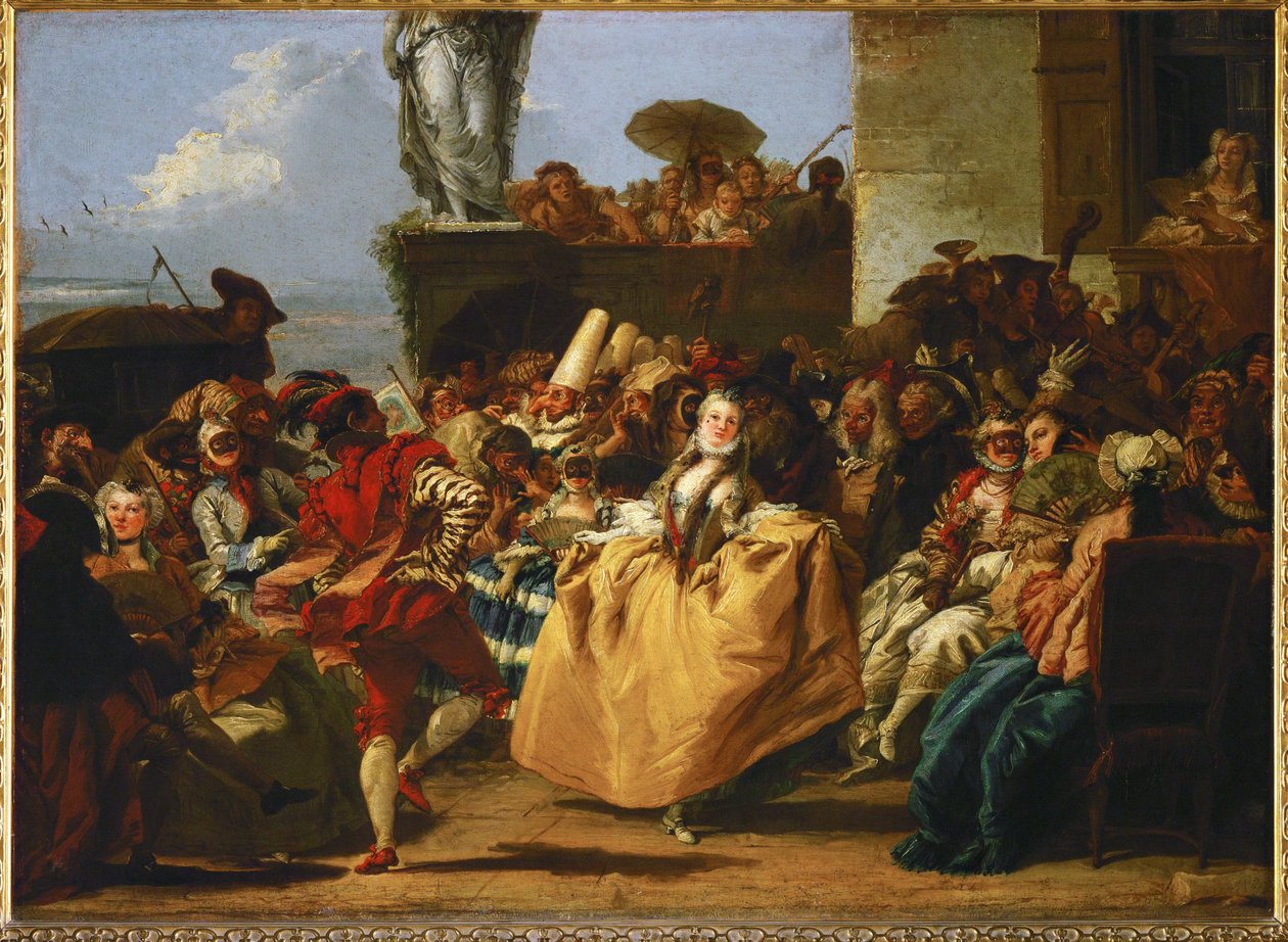 Carnival Scene by Giandomenico (1727 1804) Tiepolo