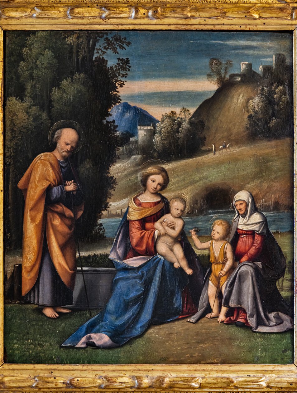 Holy Family with Saints, Infant St. John and St. Elizabeth in a Landscape by Giandomenico (1727 1804) Tiepolo