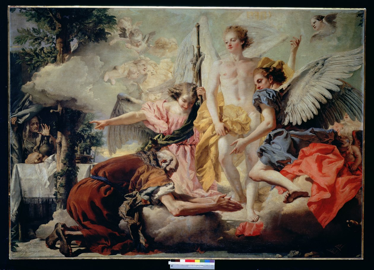 Abraham and the Three Angels by Giovanni Domenico Tiepolo