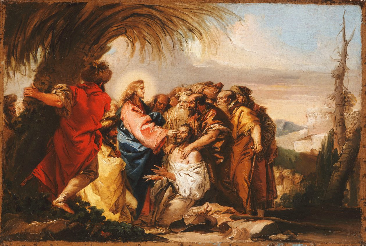 Christ Healing the Blind Man by Giovanni Domenico Tiepolo
