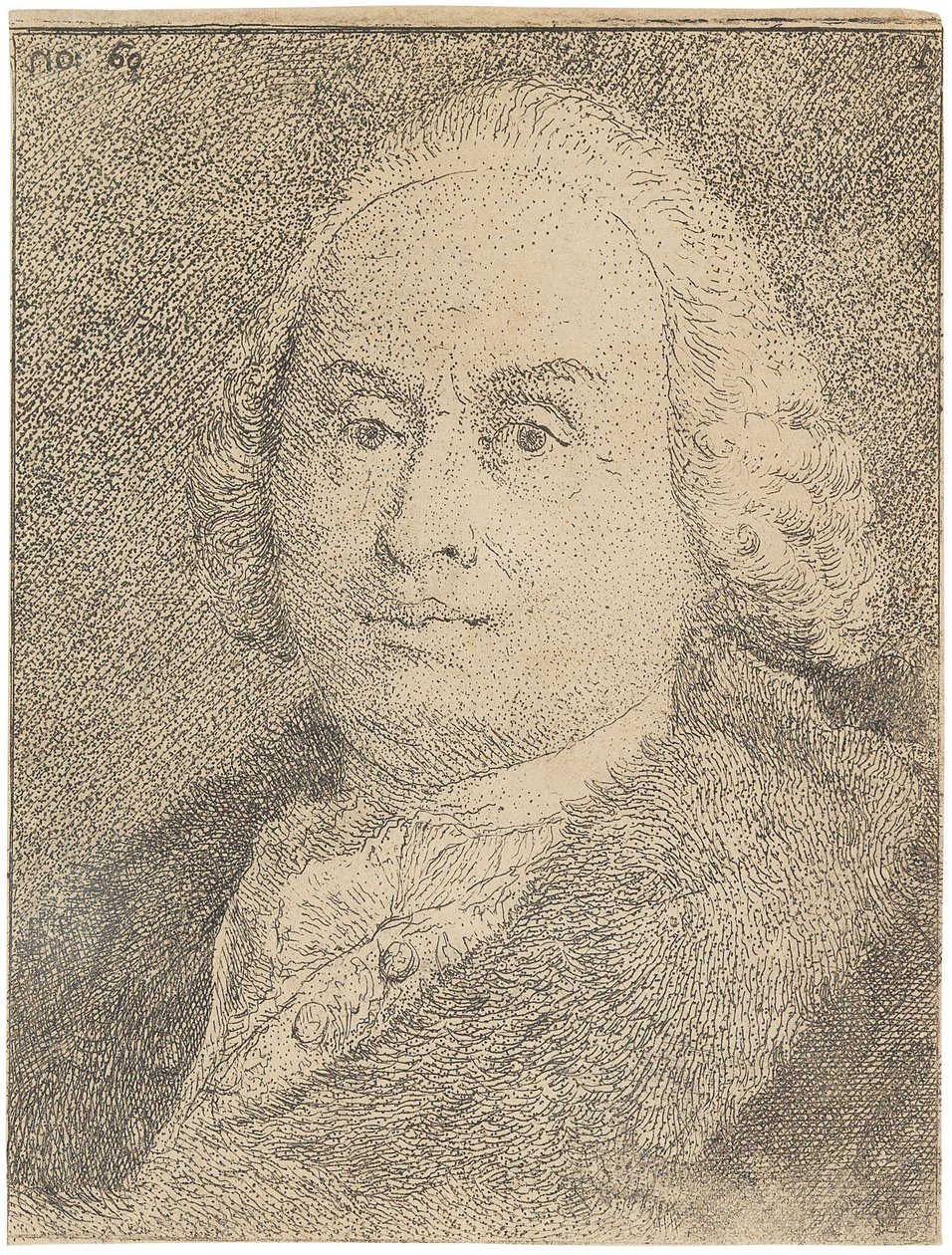 Portrait of Giovanni Battista Tiepolo by Giandomenico Tiepolo