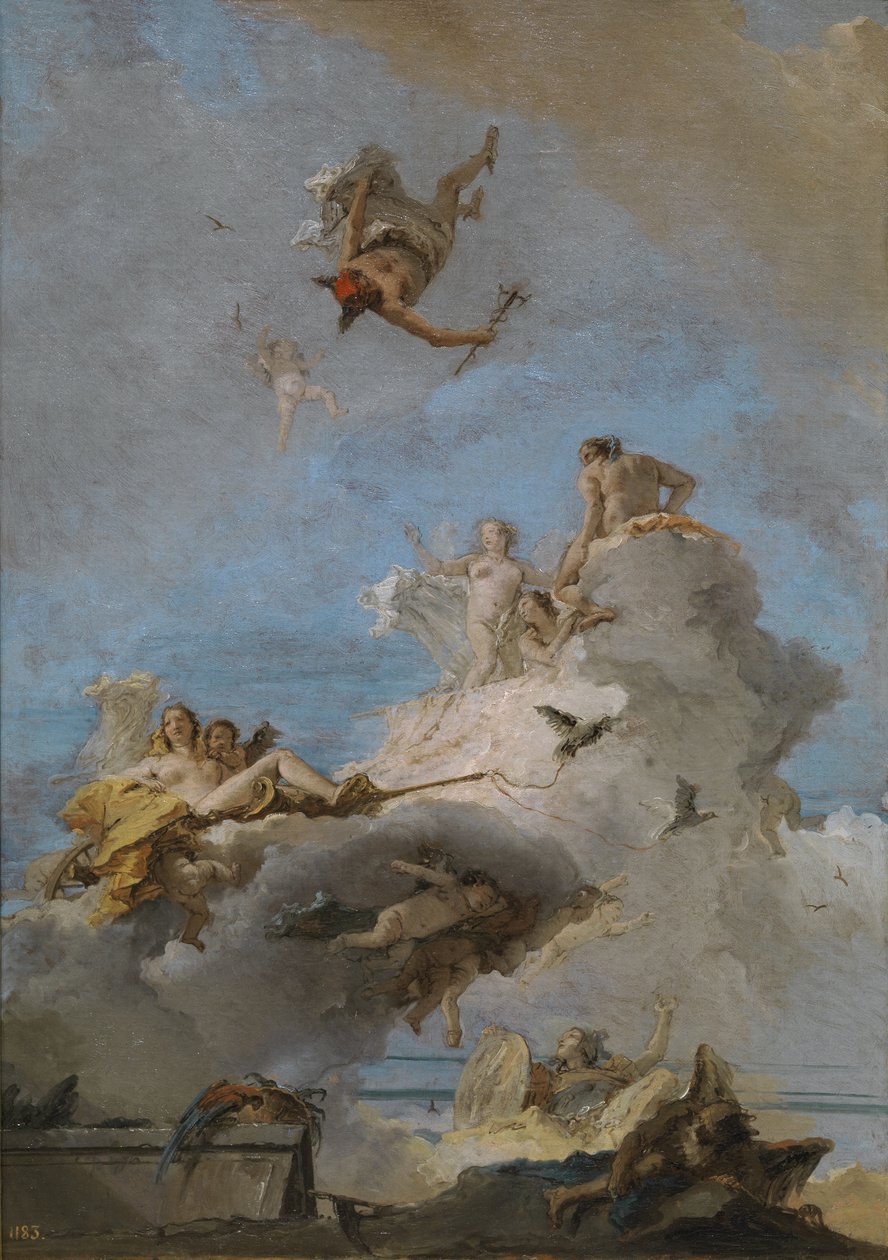 The Triumph of Venus The Olympus, Between 1762 and 1765 by Giovanni Domenico Tiepolo