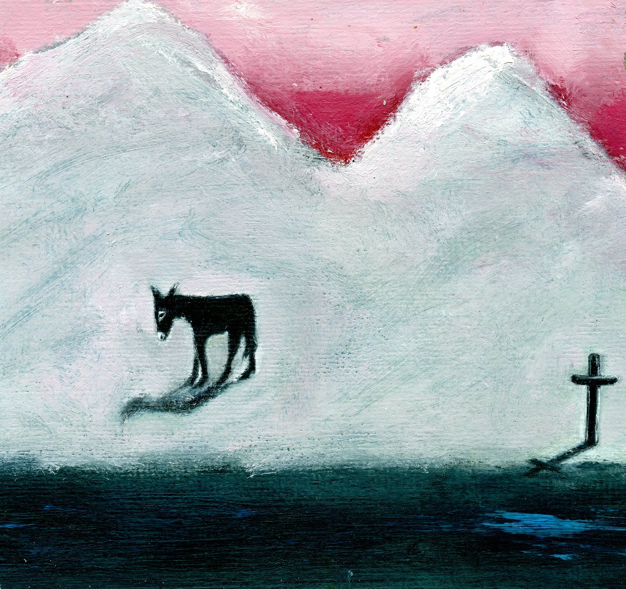 Donkey and Cross by Gigi Sudbury
