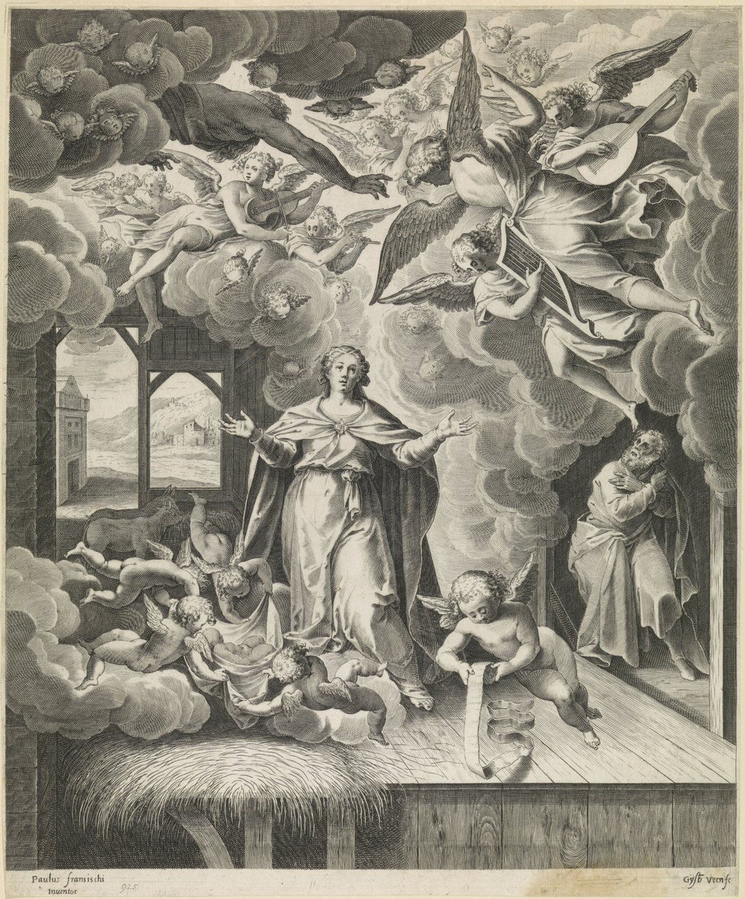 Birth of Christ by Gijsbert Van Veen