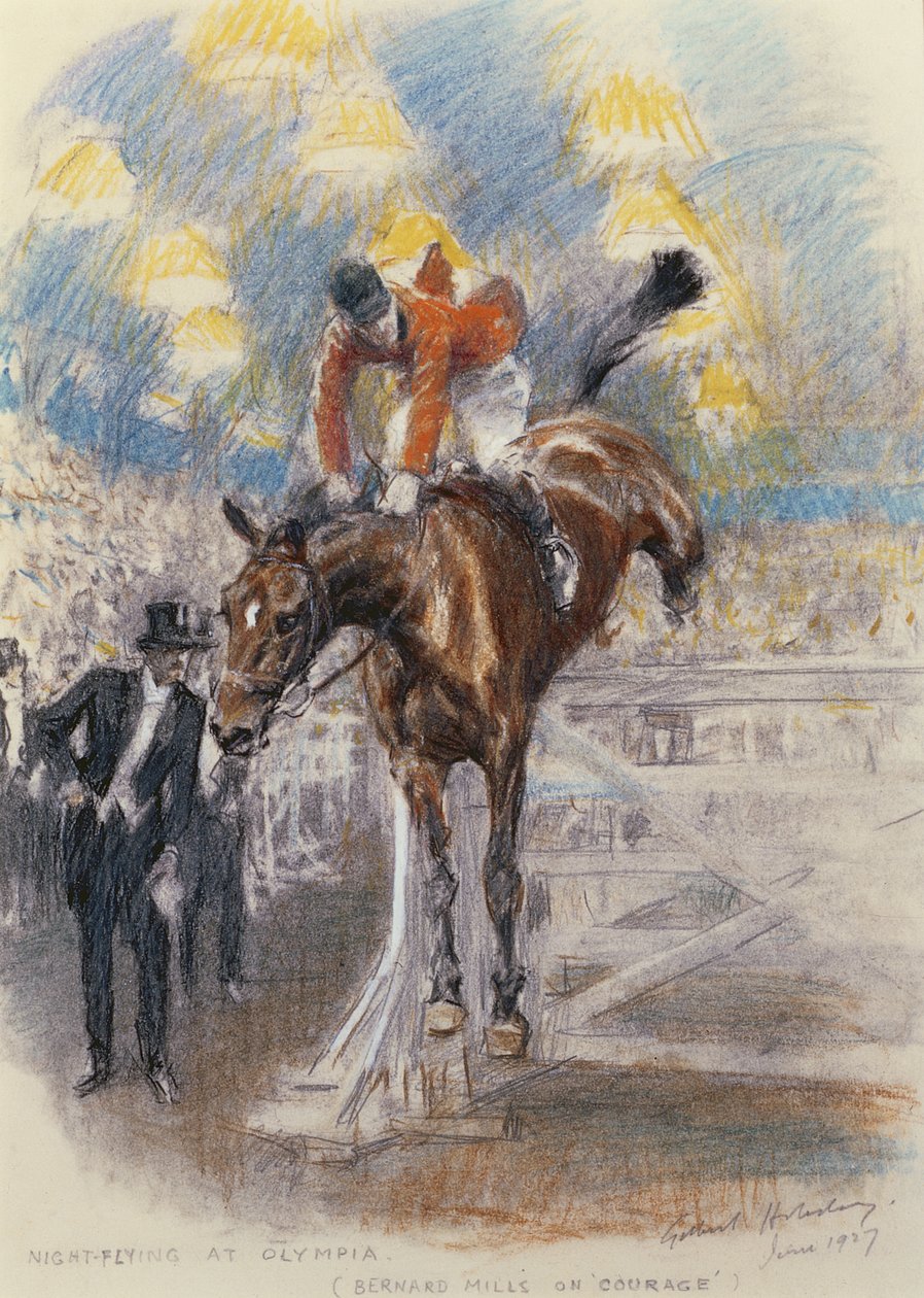 Night Flying at Olympia - Bernard Mills on Courage by Gilbert Holiday