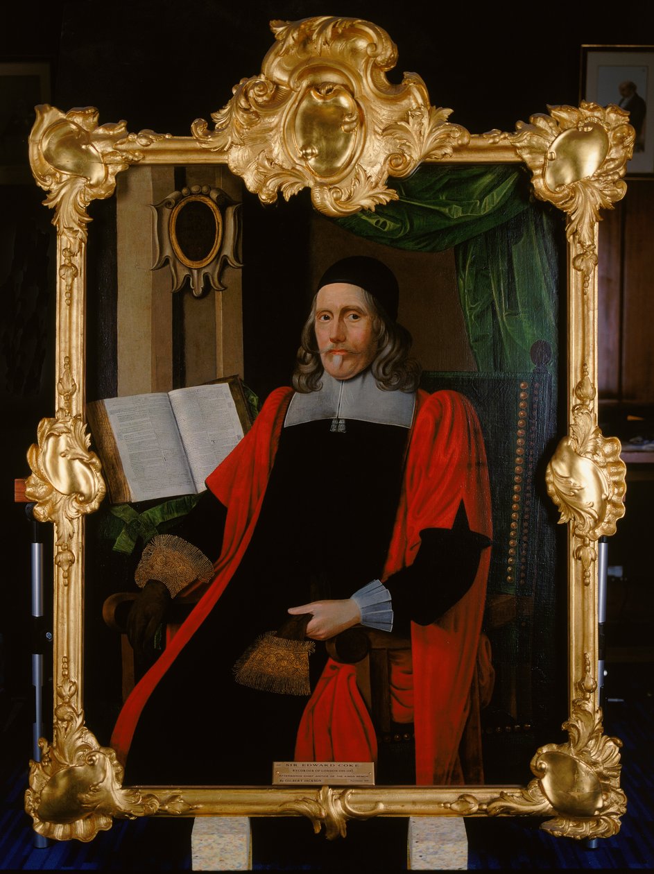 Sir Edward Coke, Recorder of London by Gilbert Jackson