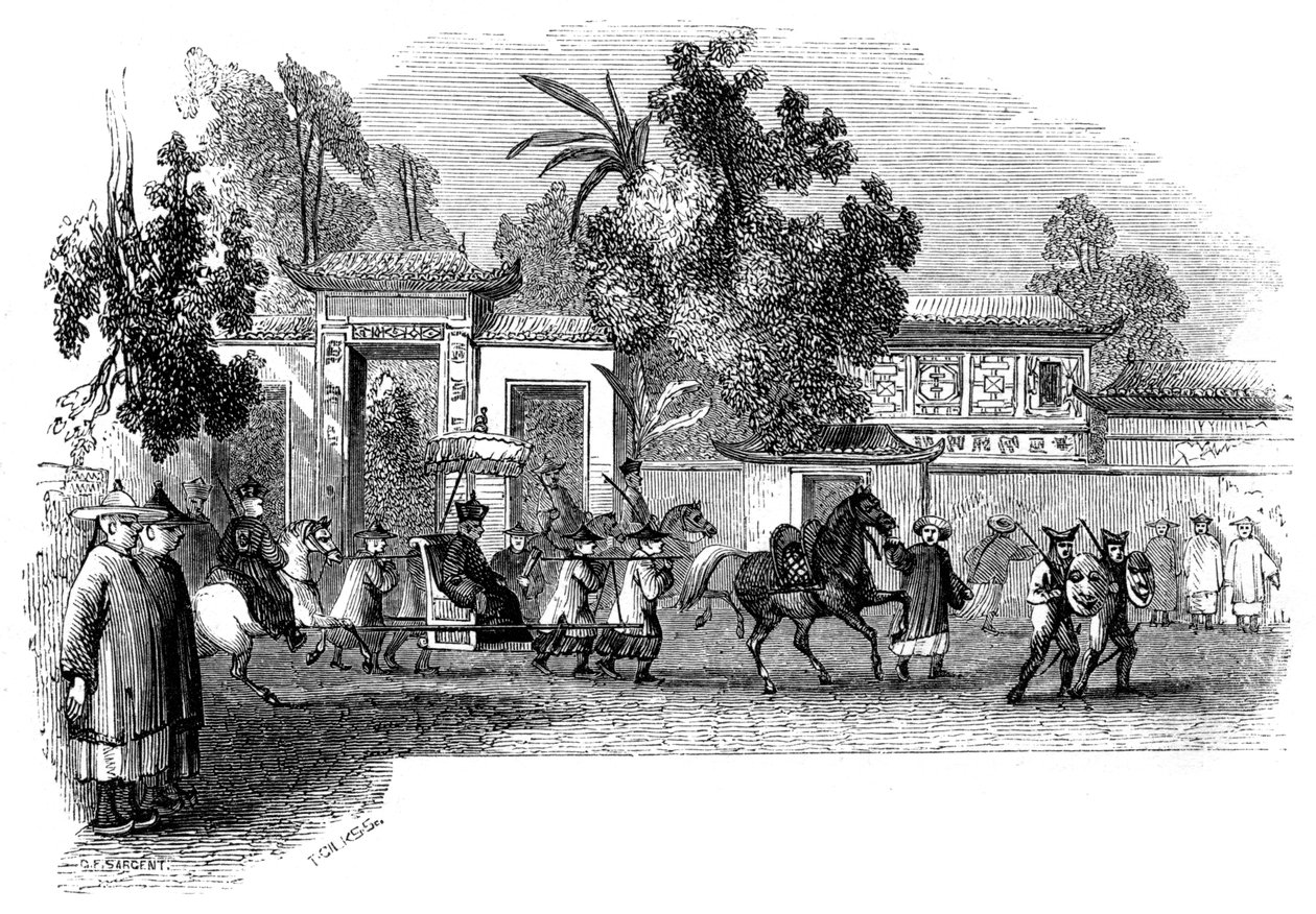 Appearance in Public of a Viceroy Attended by His Retinue, 1847 by Giles
