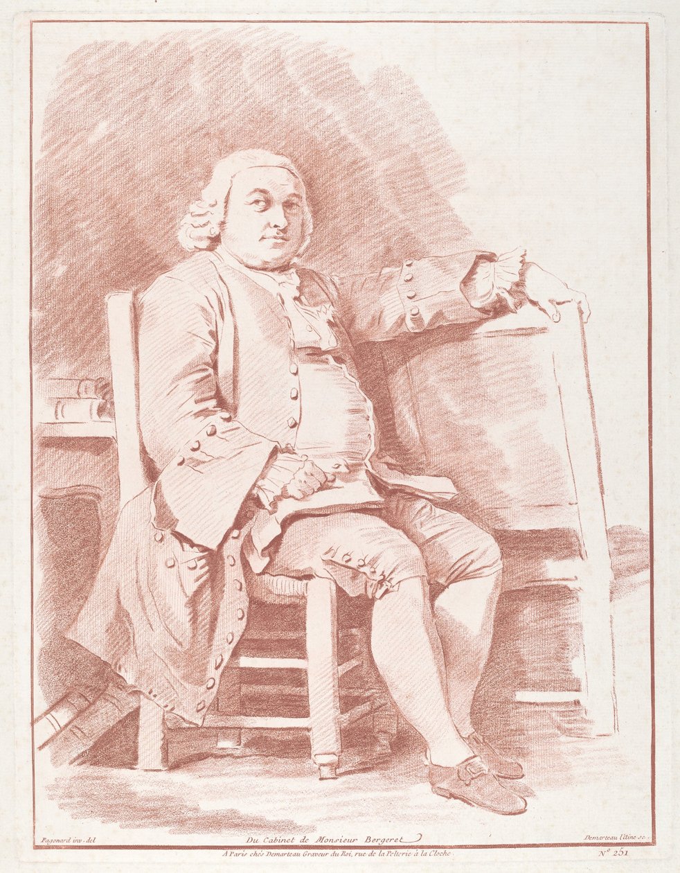 Jacques-Onesyme Bergeret de Grancourt by Gilles Demarteau, the Elder, after Jean Honoré Fragonard
